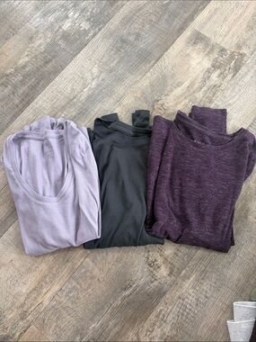 Target Women's Long Sleeve Tees - Lavender, Black, Plum